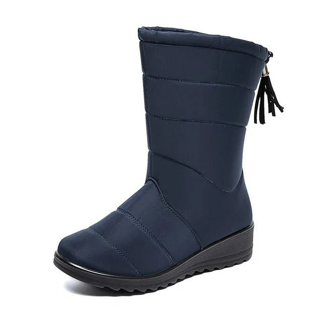 Waterproof Snow Boots - Fashion Tassel Waterproof Winter Boots for Women Non Slip Plush - Gear Elevation