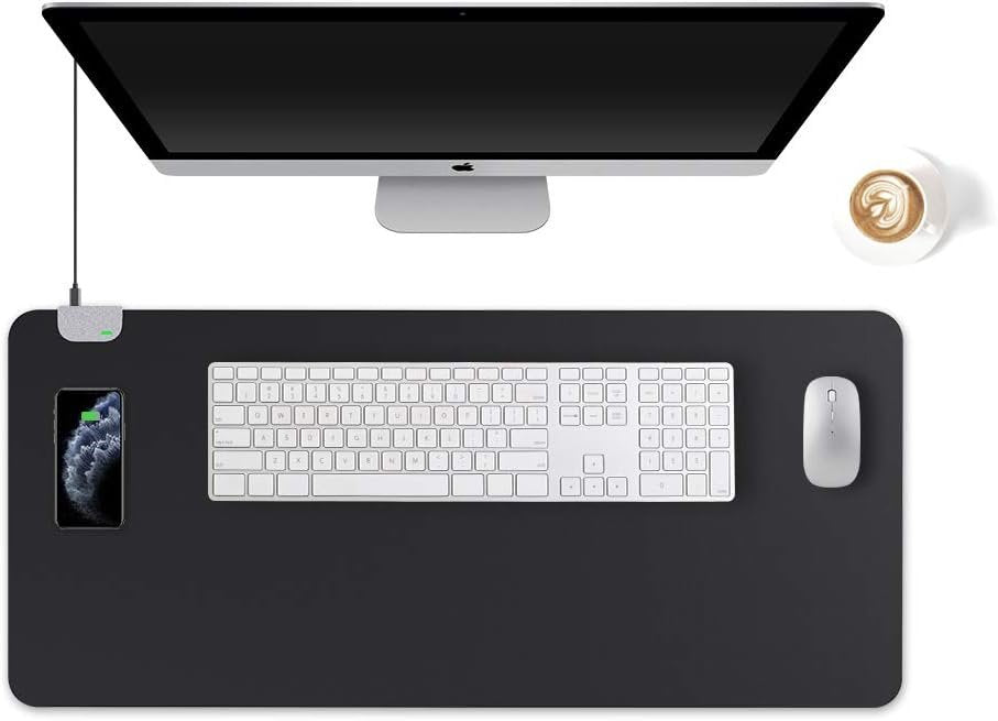 Wireless Charging Desk Mat - Multifunctional Office and Home Desk Pad - Gear Elevation