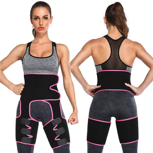 Women Sweat Slim Trimmer Thigh Double Strap Butt Lifter - Butt & Thigh Thermal Sculpting Belt - Gear Elevation