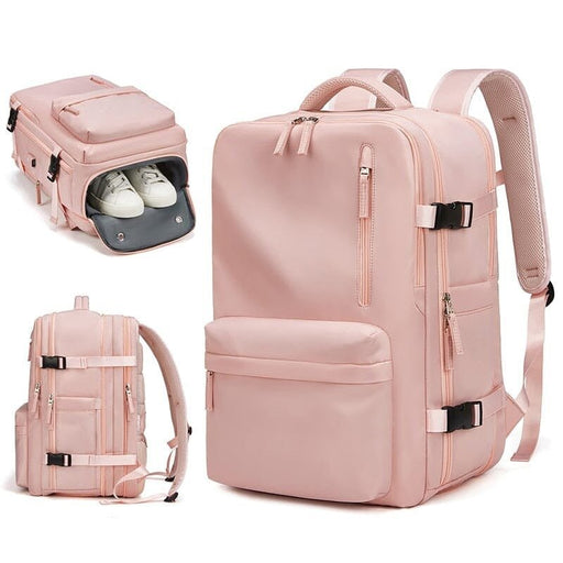 Women Travel Minimalist Backpack - Travel Backpack With USB Charging Port And Shoes Compartment - Gear Elevation