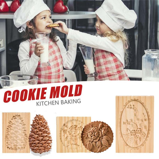 Woodworks Baking™ Cookie Mold - Gear Elevation
