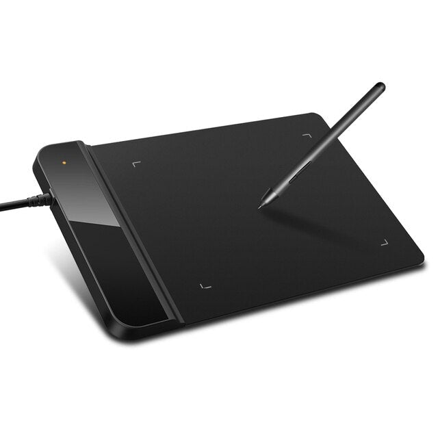 Digitales Grafiktablett 4 x 3 Zoll Mini-Tablet zum Zeichnen und Malen mit batterielosem Stylus 